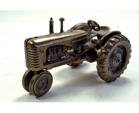 Unknown 1/16 Massey Harris 44 Tractor in Pewter. Heavy item is excellent.