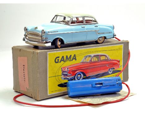 GAMA West Germany Large Scale, 23cm, No. 400 Tinplate battery operated Opel Kapitan. Another wonderful example in working ord