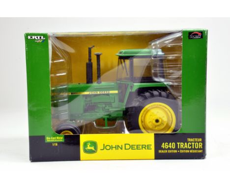 Ertl 1/16 Dealer Edition John Deere 4640 Tractor. 2WD. Superb Model looks excellent with Box.