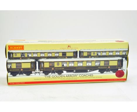 Hornby Model Railway 00 Gauge R4196 Trio Coach Pack, The Golden Arrow for use with Train Pack. Ex trade stock hence excellent