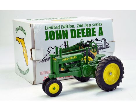 Ertl 1/16 John Deere Model A Tractor for Florida 2004 FFA. Looks to be excellent, slightly dusty with box.