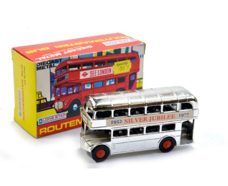 Lone Star Chrome Plated Silver Jubilee London Bus. Excellent to Near Mint in Box.