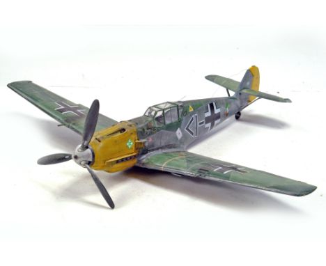 Large Hand Built Plastic Model Aircraft. Some light damage likely expected due to fragile nature but displays well.