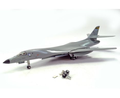 Large Hand Built Plastic Model Aircraft. Some light damage likely expected due to fragile nature but displays well.