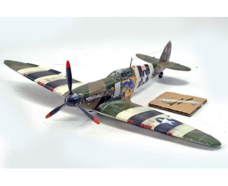 Large Hand Built Plastic Model Aircraft. Some light damage likely expected due to fragile nature but displays well.