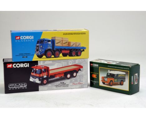 Corgi 1/50 Diecast Truck issue comprising No. 27501 Atkinson Platform Lorry, Henshall, No. 29001 Guy Warrior, Dee Valley plus