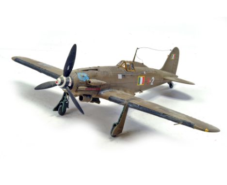 Large Hand Built Plastic Model Aircraft. Some light damage likely expected due to fragile nature but displays well.