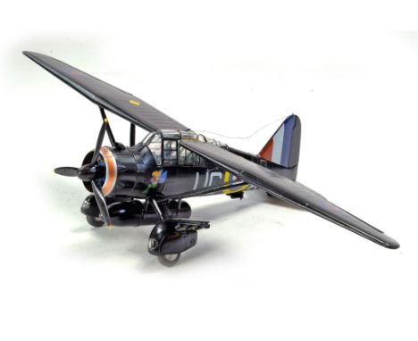 Large Hand Built Plastic Model Aircraft. Some light damage likely expected due to fragile nature but displays well.