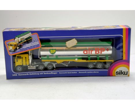 Siku 1/55 diecast truck issue comprising Kenworth Tanker BP. Looks to be complete, excellent and with original box/boxes.