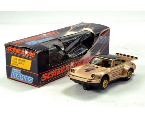 Scalextric No. C.288 Porsche with Light. Untested but appears excellent.