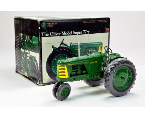 Ertl 1/16 Precision Oliver Model Super 77 Tractor. Medal included. Displayed but still with wheel wrap and hence excellent wi