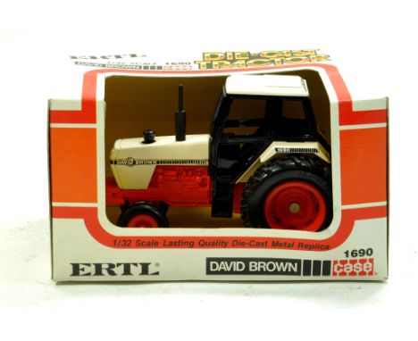 Ertl 1/32 David Brown 1690 Tractor.  Looks to be complete, excellent and with original box/boxes.