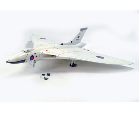 Large Hand Built Plastic Model Aircraft. Vulcan. Some light damage likely expected due to fragile nature but displays well.