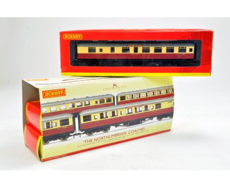 Hornby Model Railway 00 Gauge R4228 Trio Coach Pack, The Northumbrian for use with Train Pack. Ex trade stock hence excellent