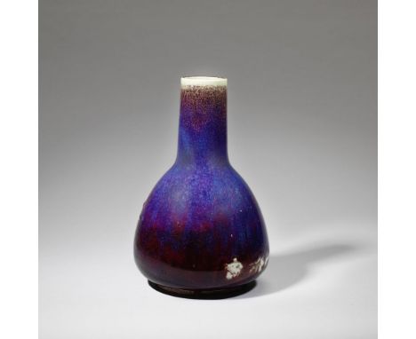 Ruskin PotteryVase, model no. 316, circa 1910Stoneware, mottled high-fired flambé glaze.30.8cm highProduced by Ruskin Pottery