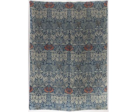 William MorrisPair of 'Tulip and Rose' hangings, design registered 1876Woven cloth in colours.Each: 182 x 155cm(2)For further