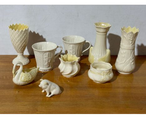 A quantity of Belleek Pottery