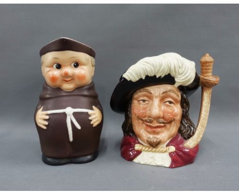 Royal Doulton Porthos character jug and a Goebel style Monk jug, (2) 