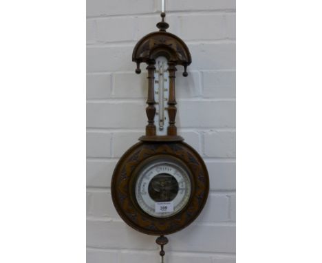 Oak framed barometer