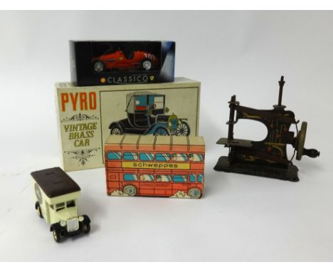 Various toys including Dinky Toys, Austin van 470, MG Midget 108, also some Matchbox, Corgi and Classico together with miniat