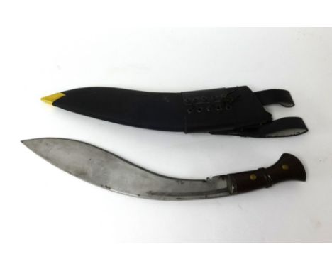 A Mark 2 Mills Industries 1941 issue kukri knife with modern scabbard.