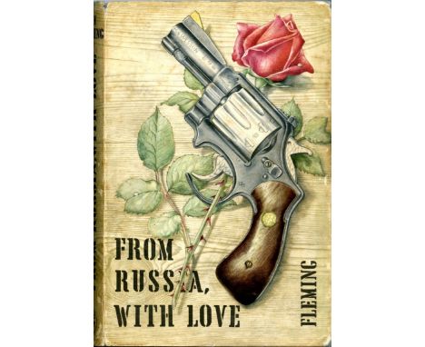 First Edition 

Fleming (Ian) From Russia With Love, (Cape, 1957) Black cloth, central vignette of Smith & Wesson to front bo