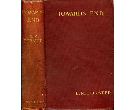 Forster (E M)  Howard's End (Edward Arnold 1910) First Edition, in original red cloth, lacks d.w. Edward Baring's copy, with 