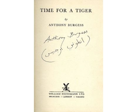Five Rare First Editions Signed in English & Arabic 

Burgess ( Anthony) Earthly  Powers, (Hutchinson 1980) v.g. in cloth, d.