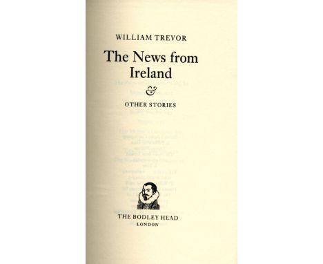 Trevor (William) The News from Ireland,  Copy No. 20 of 50, specially bound copies of the First UK Edition, bound by Kennys, 