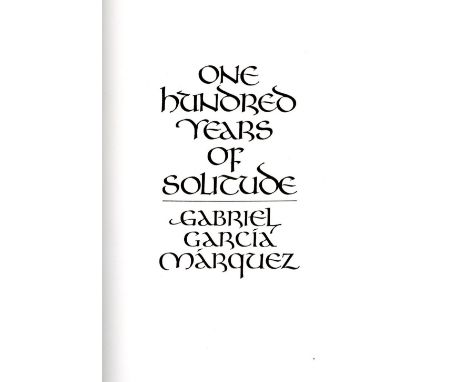 Special Limited Editions Club, Signed, In Slip Case

Garcia Marquez (Gabriel)  One Hundred Years of Solitude  (1980) Illustra