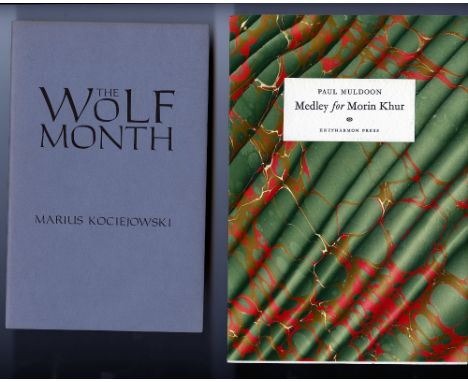 Kociejowski (Marius) The Wolf Month, (Wm Hoffer 1992) First thus [1975]. One of  150 copies: 75 each for distribution in Cana