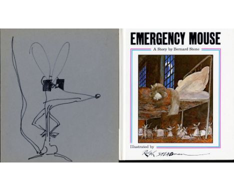 Stone (Bernard) Emergency Mouse, (Andersen 1978) Ill. Ralph Steadman. First Edn. Signed by author & Illustrator. V.g. in pict