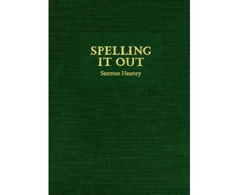 (Irvine, W R ed.)  From the Small Back Room: A Festschrift for Ciaran Carson,  (Netherlea 2008) Heaney (Seamus, introduction)