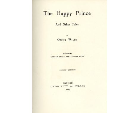 Illustrated by Walter Crane and Jocomb Hood

Wilde (Oscar) The Happy Prince and other Tales, Jocomb Hood sm. 4to L. (David Nu