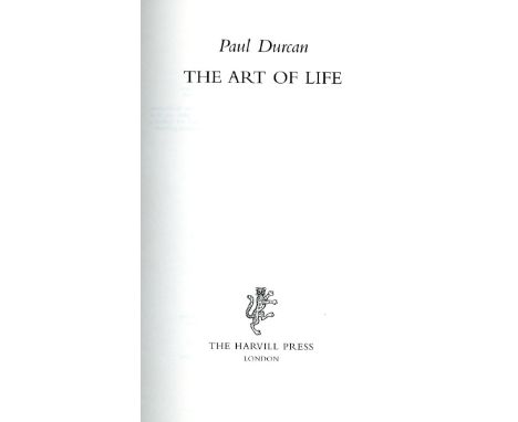 Durcan (Paul) The Art of Life, (Harvill 2004) First Edn. V.g.+ in cloth, d.w. Signed.  Special, full dark green leather-bound