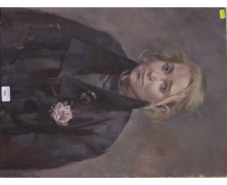 J.G. Mitchell, OOB, 'Portrait of a Lady', unframed, 60cm x 46cm