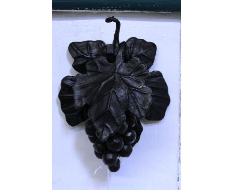 A French grapes and vine leaves door knocker