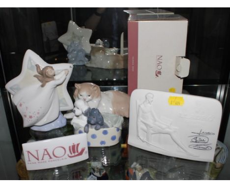 Nao Reach for a Star, cat, poodles, sign and Lladro sign