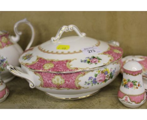 A Royal Albert fifty piece dinner tea service