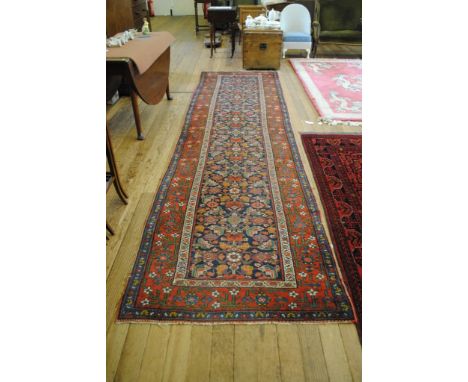 An Eastern runner with triple border, 390cm x 105cm