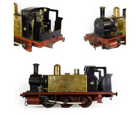 Scratch/Kit Built 3 1/2'' Gauge Live Steam 0-6-0T Locomotive Rob Roy painted with black and red undercoat (lacks one buffer)&