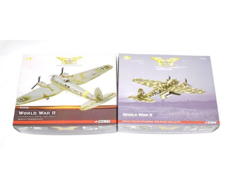 Corgi Aviation Archive 1:72 Scale Two Heinkel He111s AA33706 Eastern Front 1942  and AA33707 with Fi103 Doodlebug (both E box