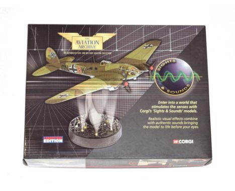 Corgi Aviation Archive Sights &amp; Sounds AA33709 1:72 Scale Heinkel He111 Blitz Bomber (E box E-G)