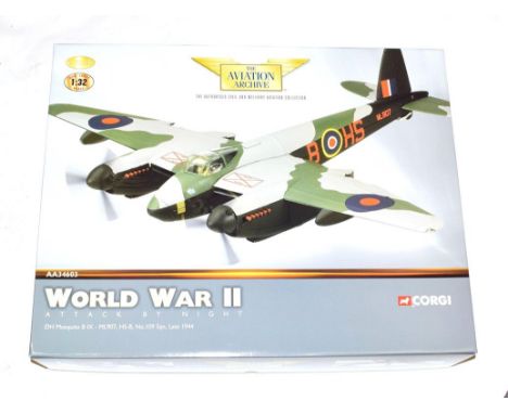 Corgi Aviation Archive AA34603 1:32 Scale Attack At Night DH Mosquito B1X (E box E-G)