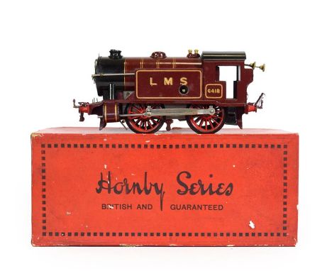 Hornby O Gauge Clockwork No.1 Special Tank Locomotive LMS 6418 (E-G box G, with Membership Application, Guarrantee and other 