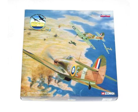 Corgi Aviation Archive AA99183 1:72 Scale Merlins Over Malta - The Defenders Return Spitfire and Hurricane (E box E-G)