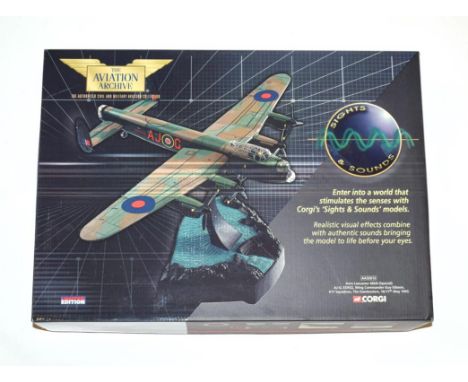 Corgi Aviation Archive Sights &amp; Sounds AA32612 1:72 Scale Avro Lancaster MkIII Wing Commander Guy Gibson 617 Squadron The