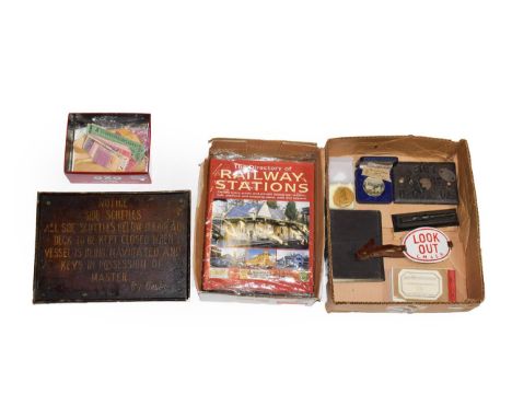 Railway Related Items including LM&amp;SR Look Out enamel armband, Britains Canadian Pacific British Empire Exhibition 1924 p
