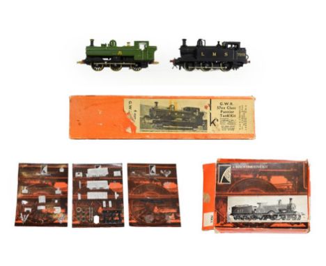Constructed OO Gauge Kit Locomotives With Motors K Kits 0-6-0T GWR Pannier tank finished in green as unnumbered BR (with box)