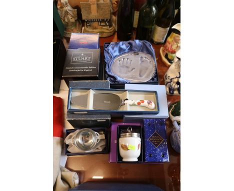 Collection of assorted Spode, Stuart and other boxed ceramics and glassware 